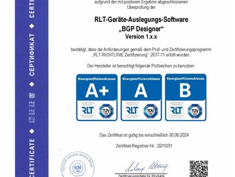 Alle bösch RLT-Geräte sind gemäß RLT-Richtlinie zertifiziert. | © bösch heizung.klima.lüftung