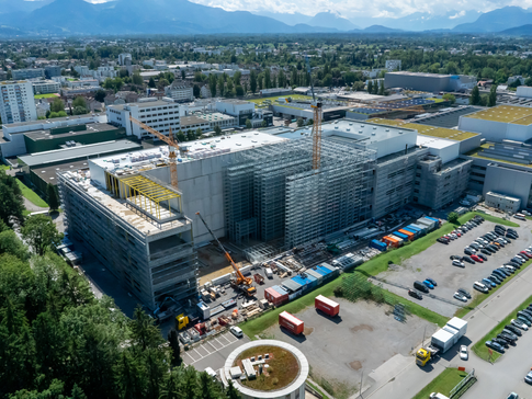 Übersicht Neubau Blum Werk 4 in Bregenz | © Skycopter